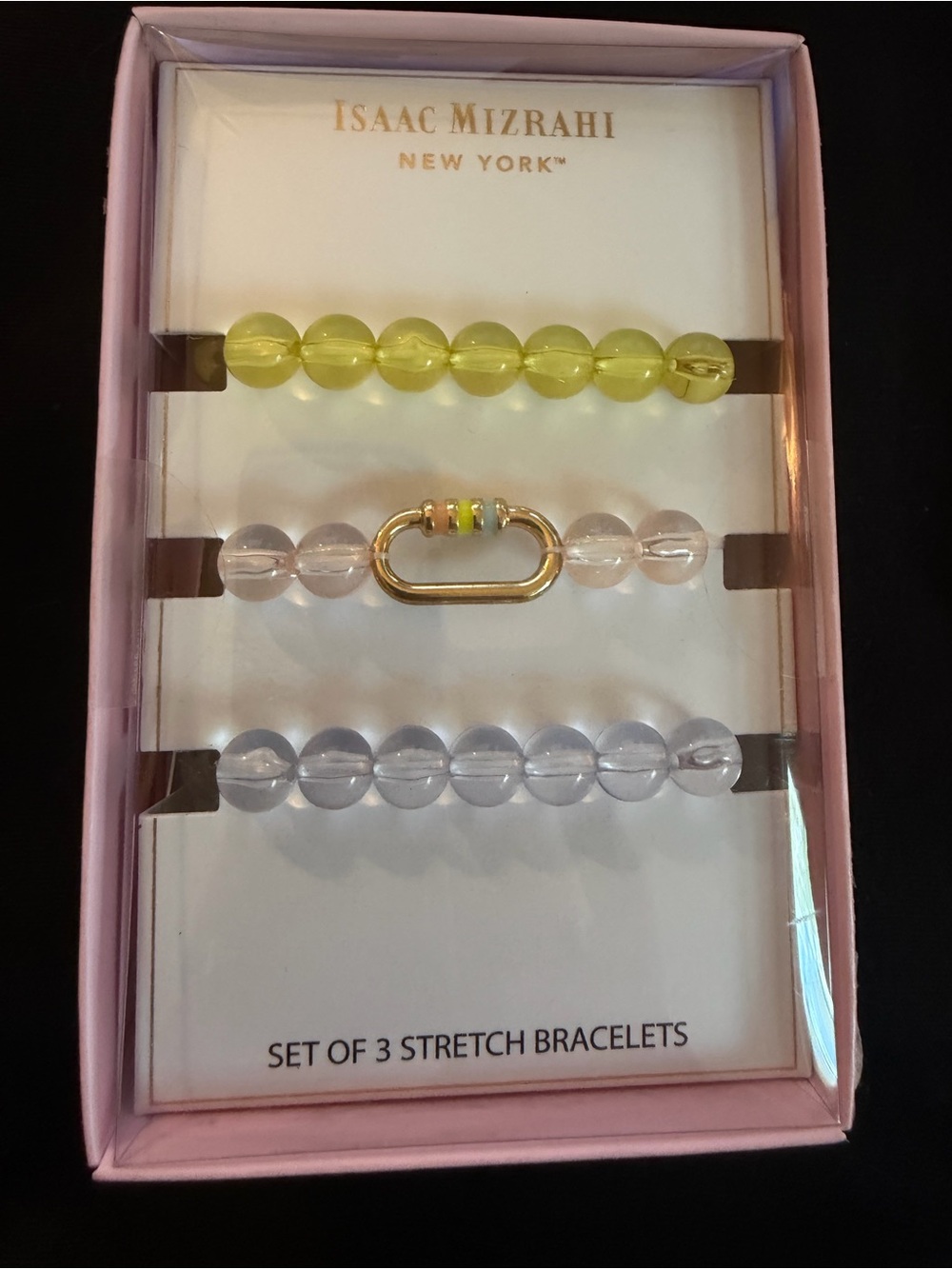 Isaac Mizrahi set of 3 Stretch bracelets